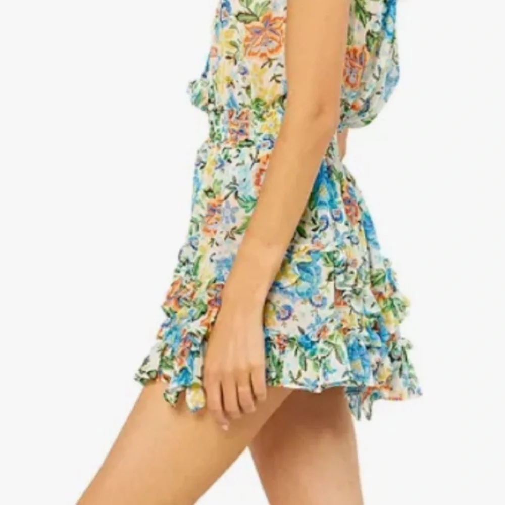 Misa Los Angeles Bella skirt floral ruffles women’s small lined (bin S) - Picture 4 of 12